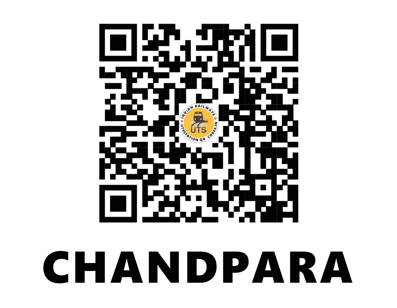 UTS QR Code for CHANDPARA - CDP - ER (WEST BENGAL)